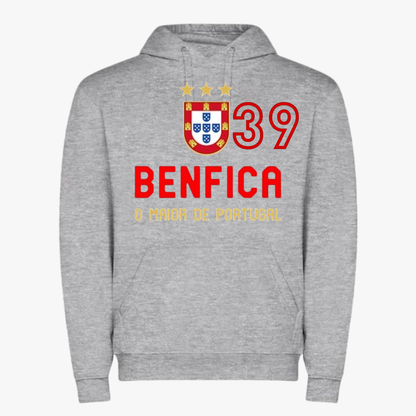 Benfica - Sweat-shirt com capuz - Cinza