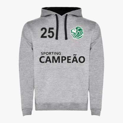 Sporting - Sweat-shirt com capuz - Cinza