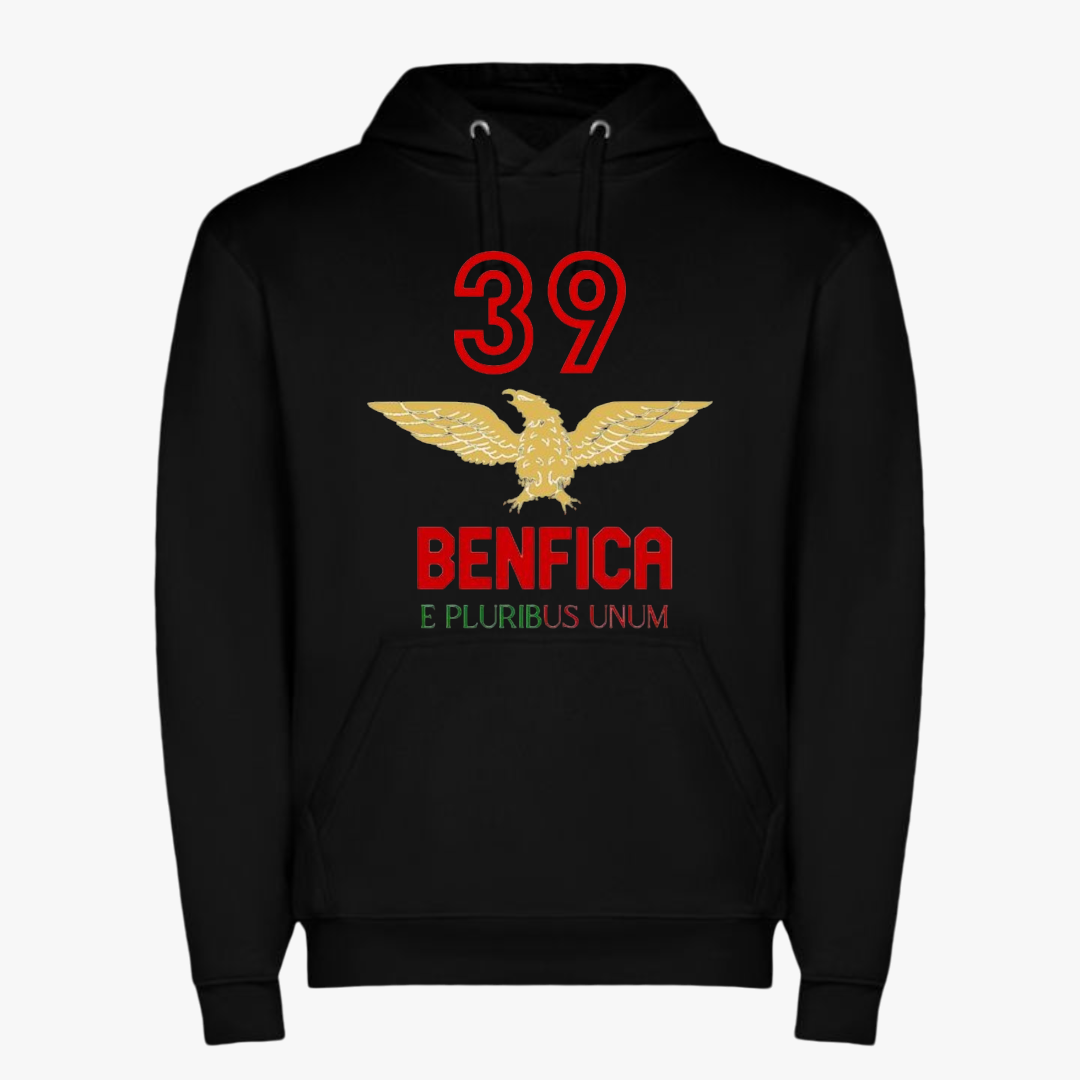 Benfica - Sweat-shirt com capuz - Preta