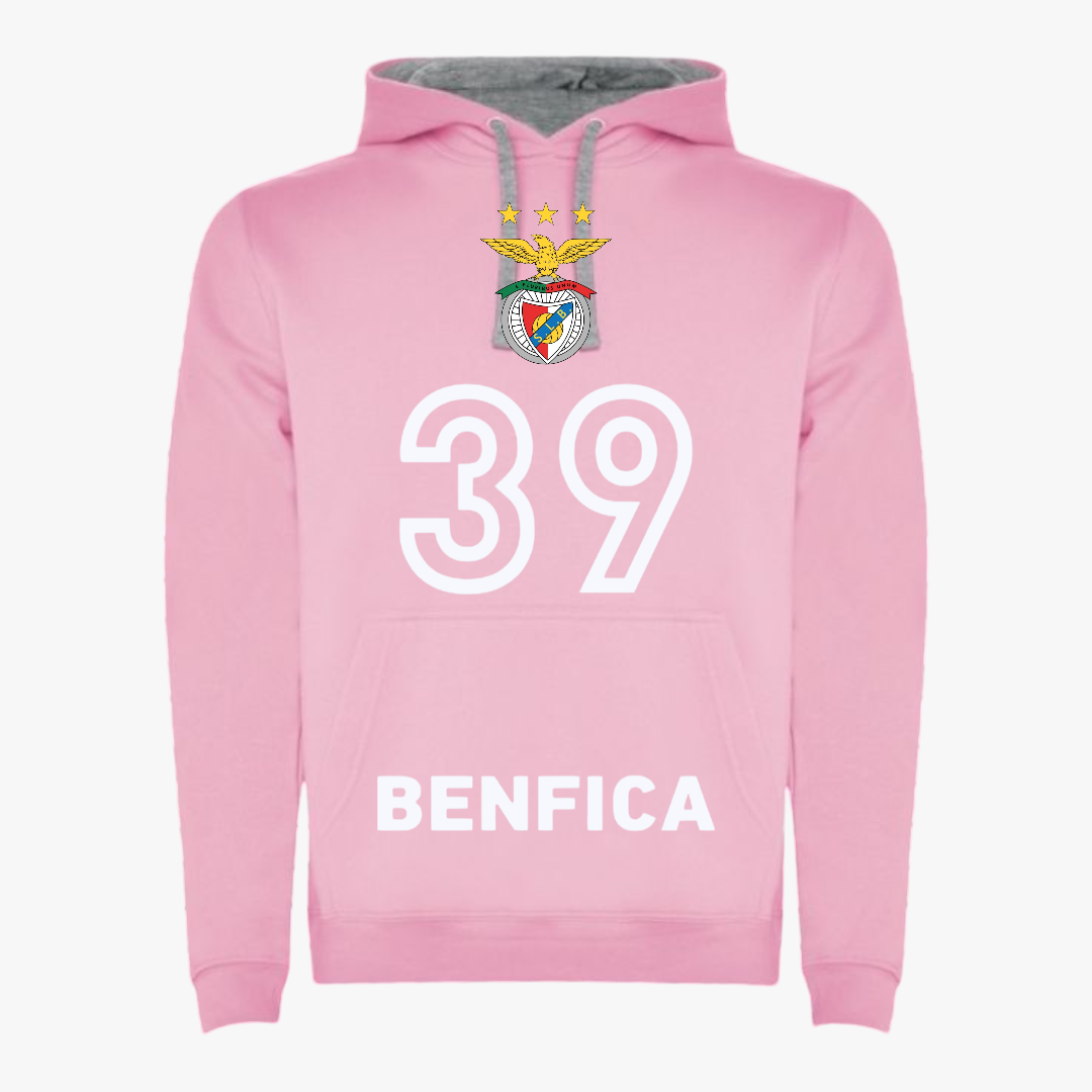 Benfica - Sweat-shirt com capuz - Rosa