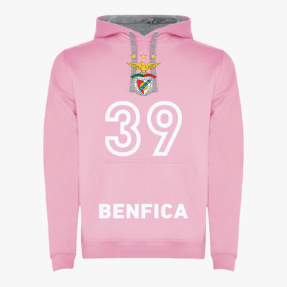 Benfica - Sweat-shirt com capuz - Rosa