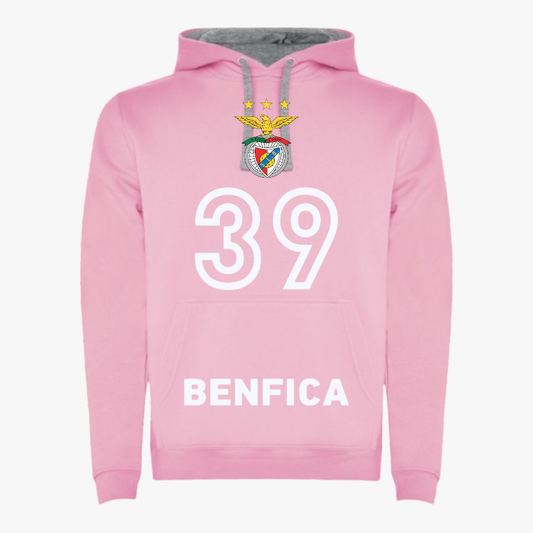 Benfica - Sweat-shirt com capuz - Rosa