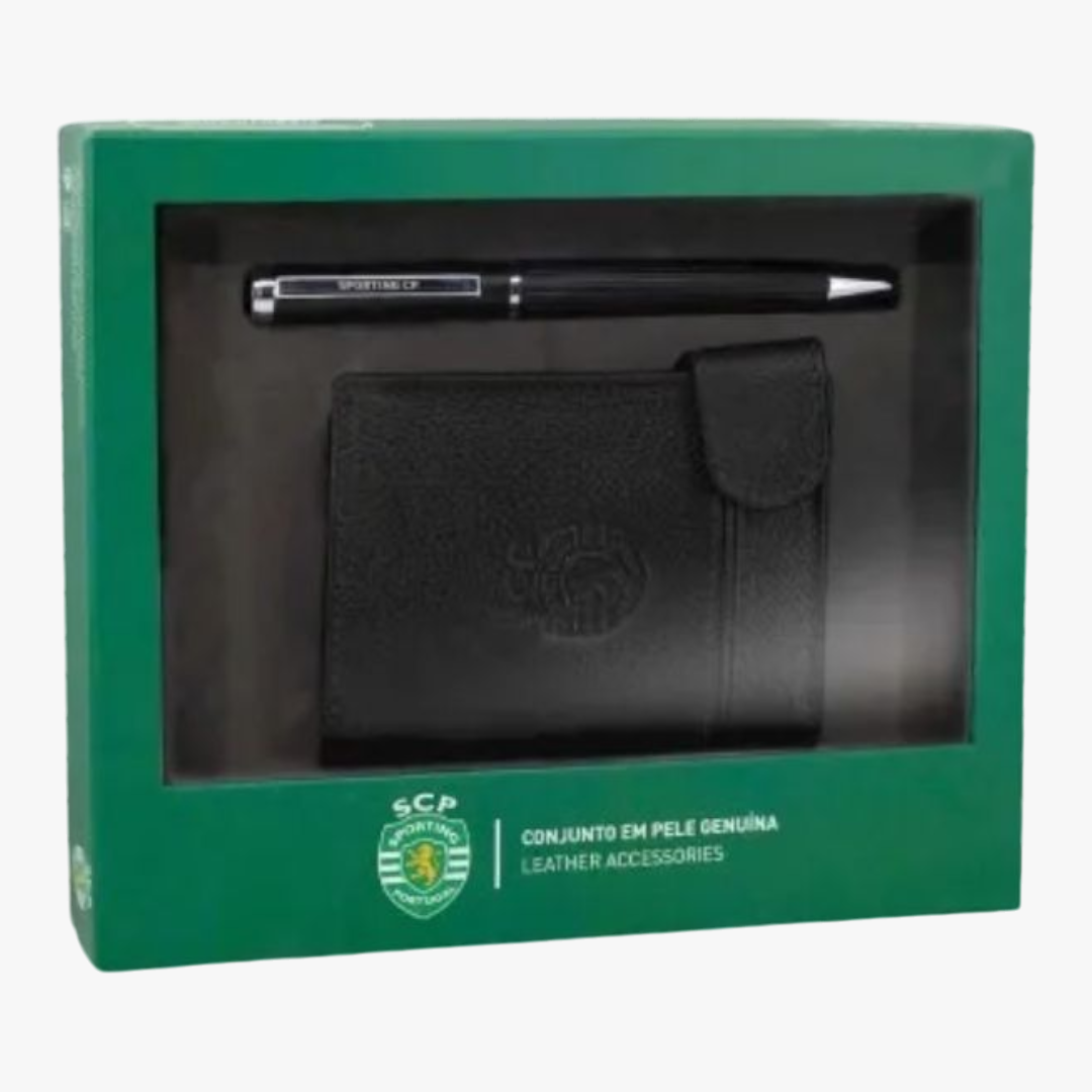 Sporting - Conjunto de Porta- cartões ejector + esferográfica