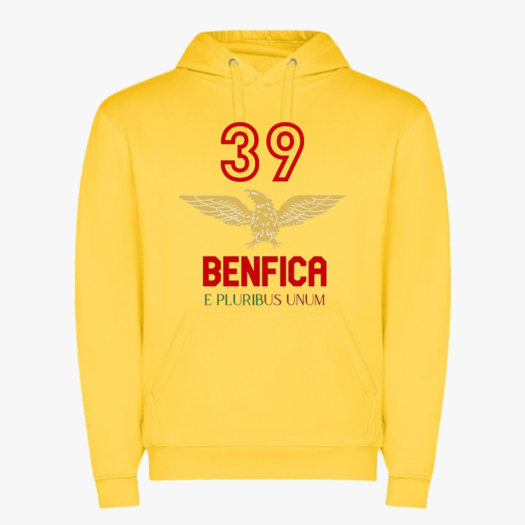 Benfica - Sweat-shirt com capuz - Amarela
