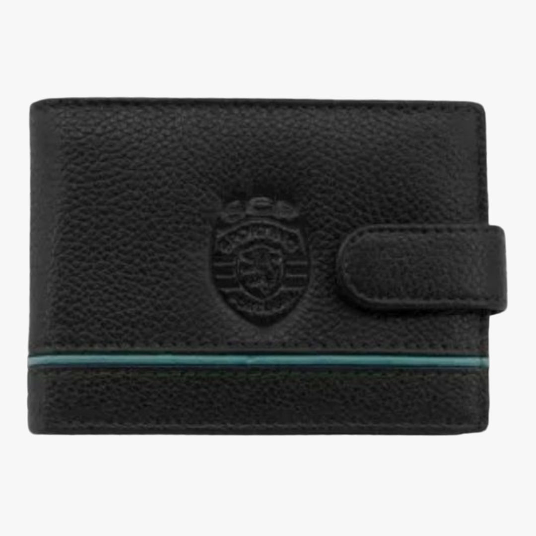 Sporting - Carteira pequena com presilha RFID