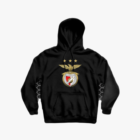 Benfica - Sweat-shirt com capuz - Preta