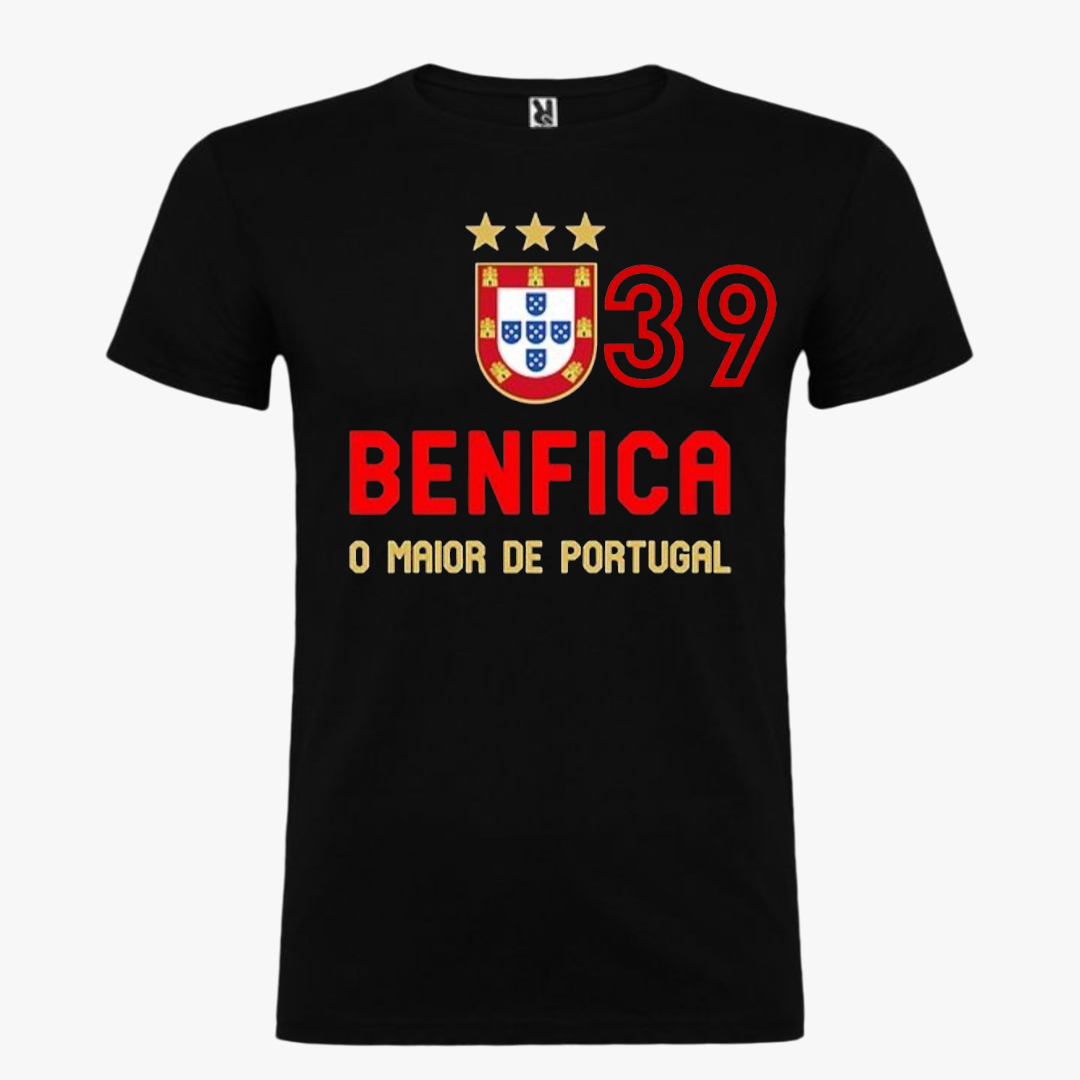 Benfica - T-shirt Preta