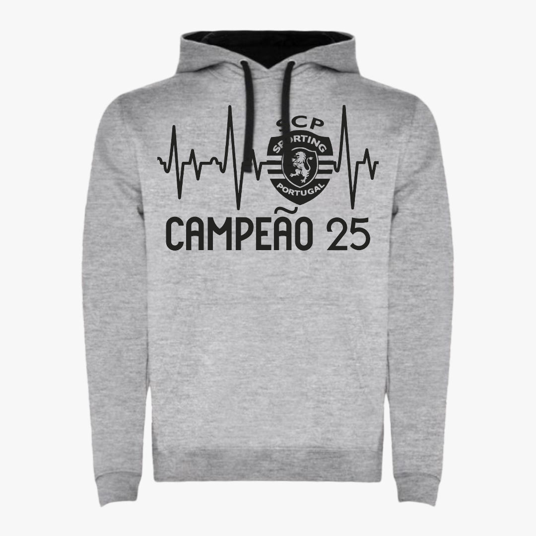 Sporting - Sweat-shirt com capuz - Cinza