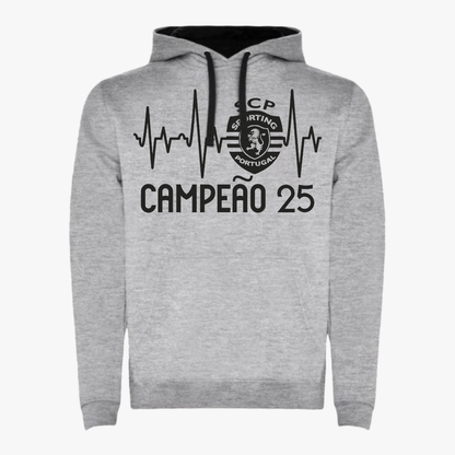 Sporting - Sweat-shirt com capuz - Cinza