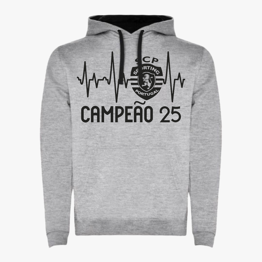 Sporting - Sweat-shirt com capuz - Cinza
