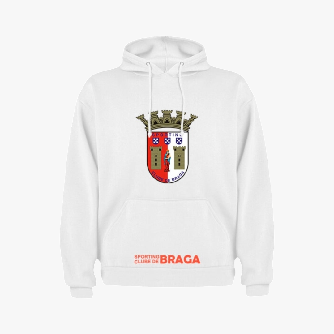 Braga - Sweat-shirt com capuz - Branca