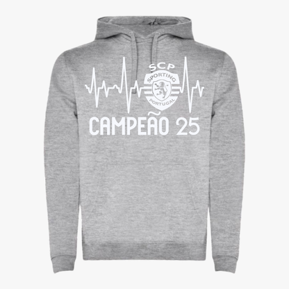 Sporting - Sweat-shirt com capuz - Cinza