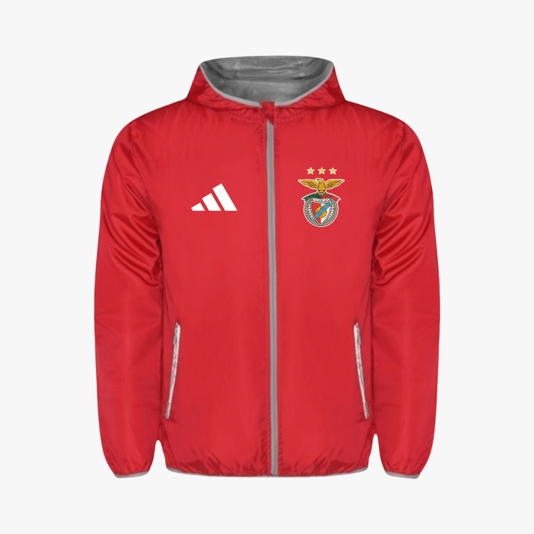 Benfica - Corta vento unisexo com capuz