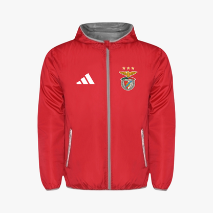 Benfica - Corta vento unisexo com capuz