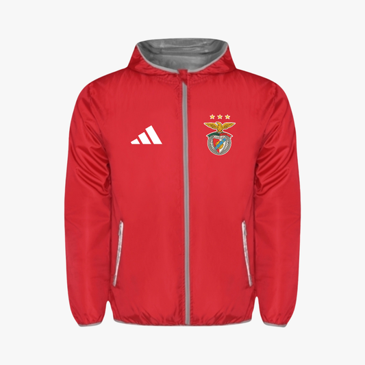 Benfica - Corta vento unisexo com capuz