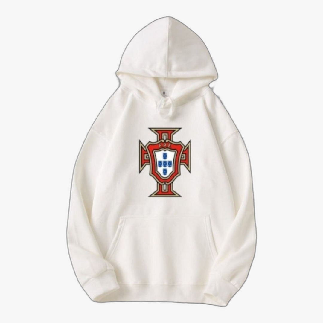 Portugal - Sweat-shirt com capuz - Branca