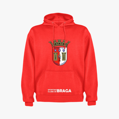 Braga - Sweat-shirt com capuz - Vermelha