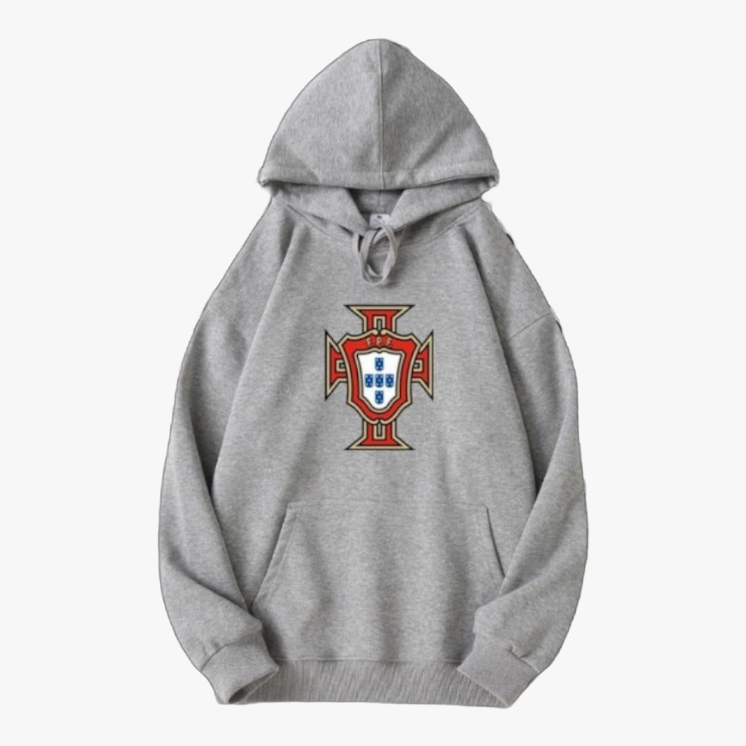 Portugal - Sweat-shirt com capuz - Cinza