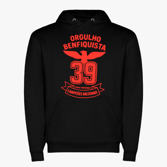 Benfica - Sweat-shirt com capuz - Preta