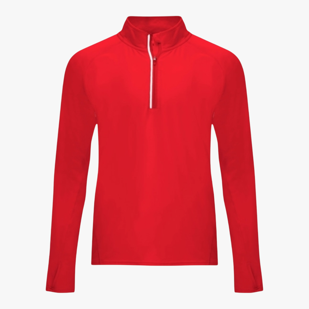 Ref. 1113 - Melbourne - Camisola técnica de manga comprida raglan, com meio fecho