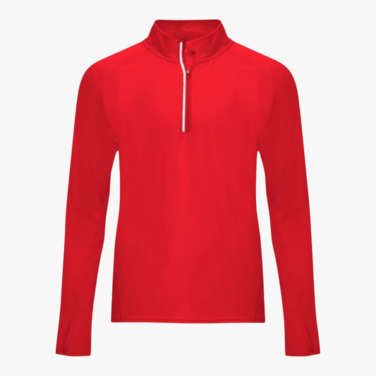 Ref. 1113 - Melbourne - Camisola técnica de manga comprida raglan, com meio fecho