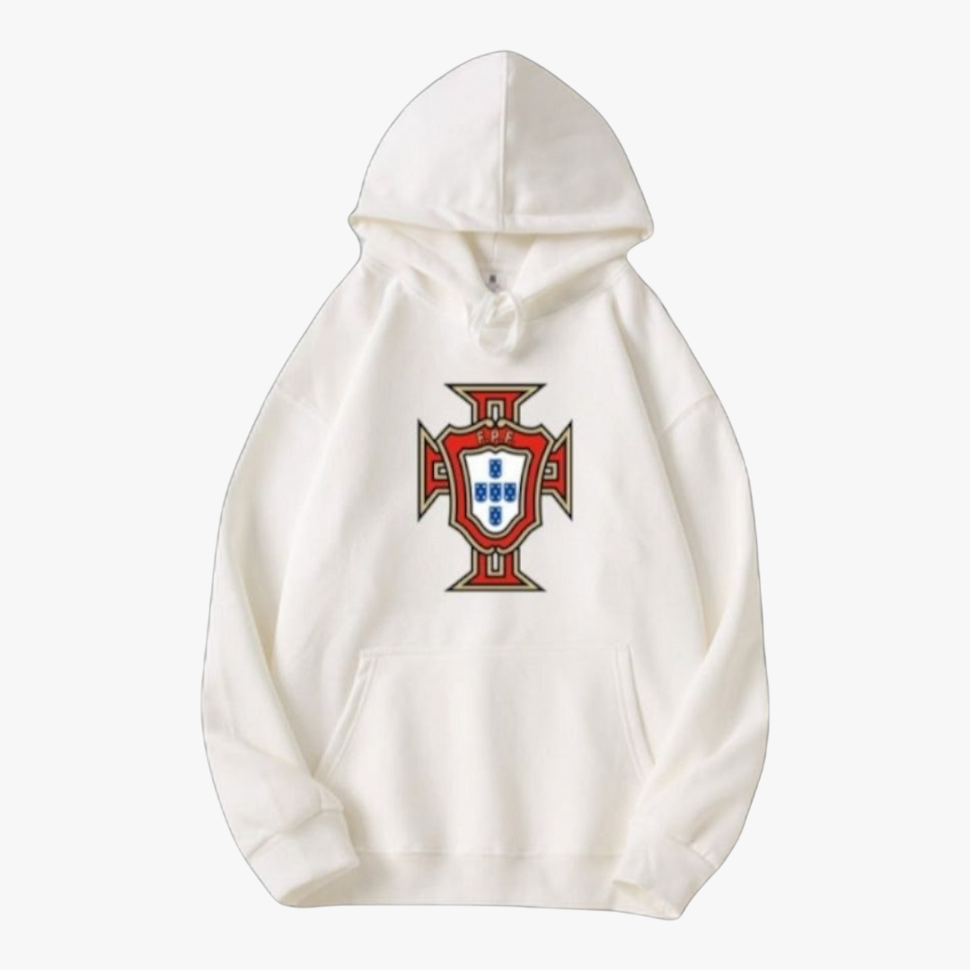 Portugal - Sweat-shirt com capuz - Branca