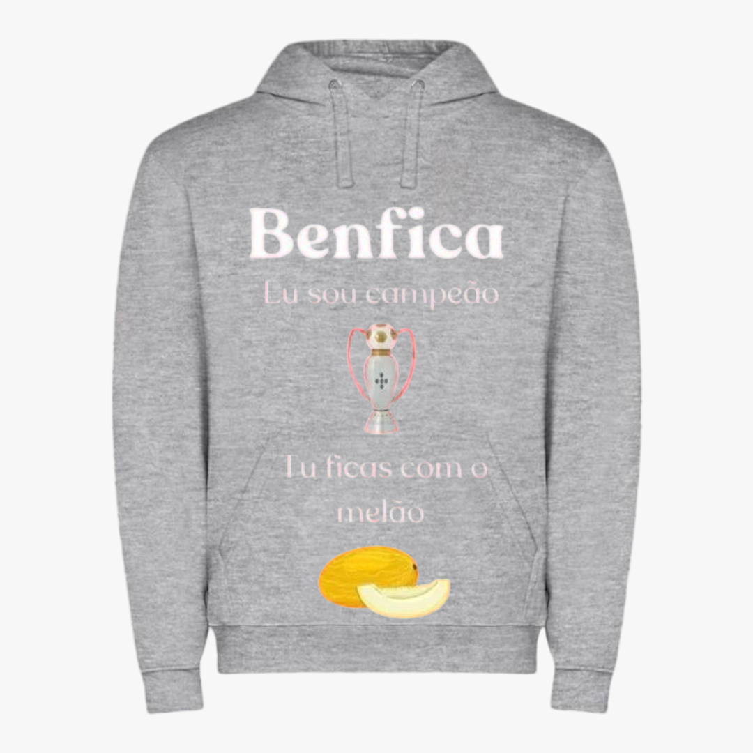 Benfica - Sweat-shirt com capuz - Cinza