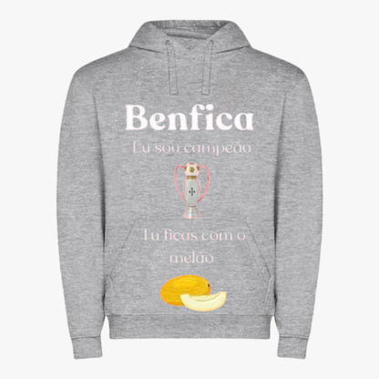 Benfica - Sweat-shirt com capuz - Cinza