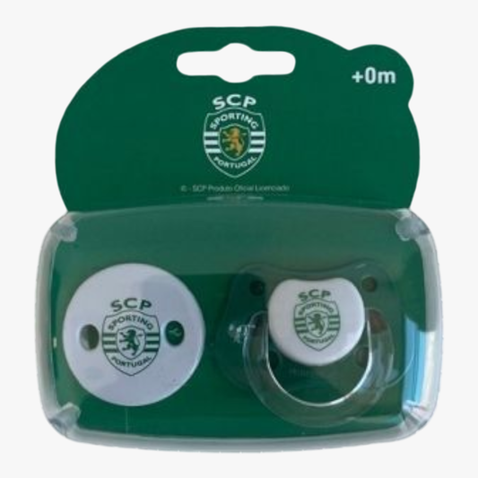 Sporting - Conjunto de chupeta e corrente
