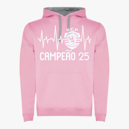 Sporting - Sweat-shirt com capuz - Rosa
