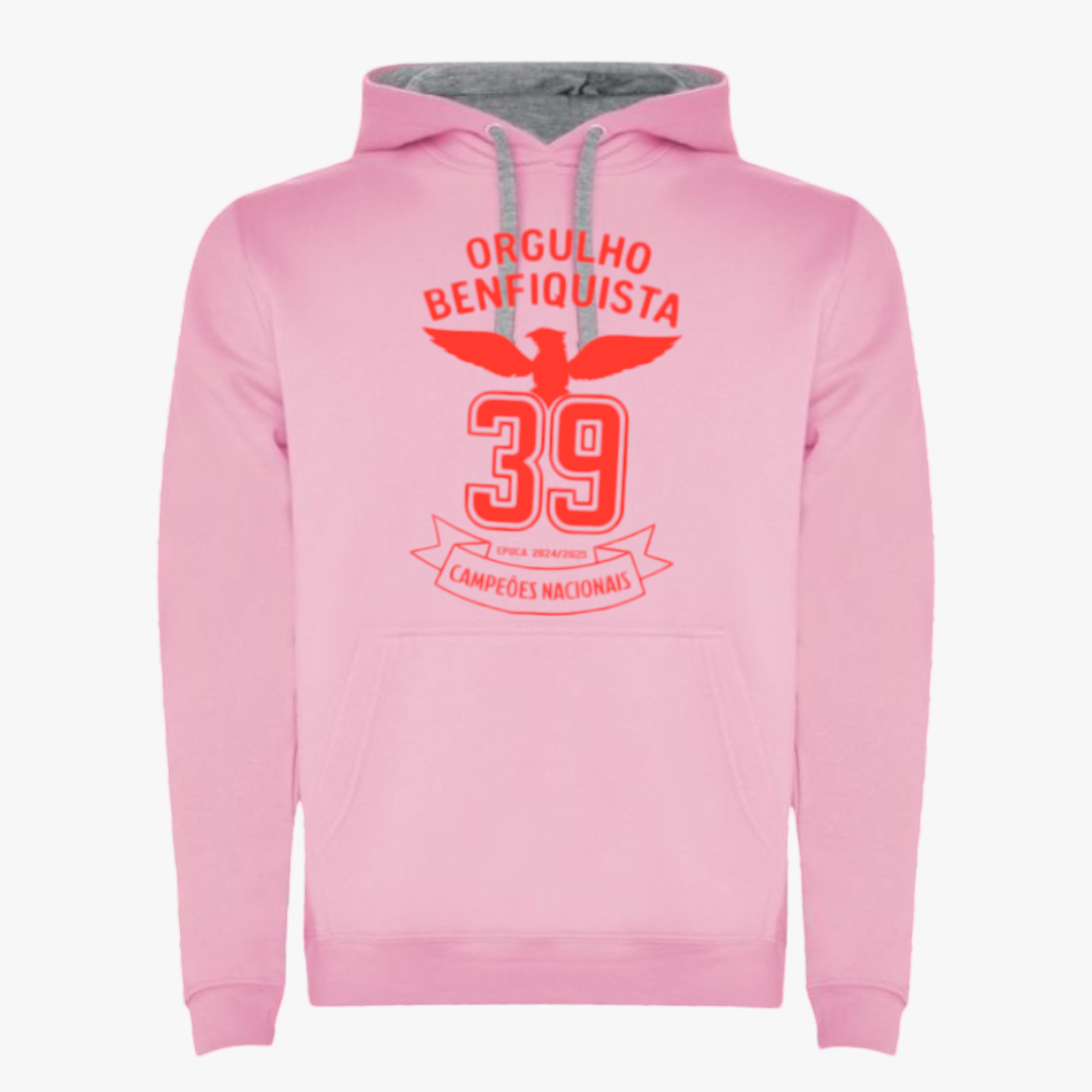Benfica - Sweat-shirt com capuz - Rosa