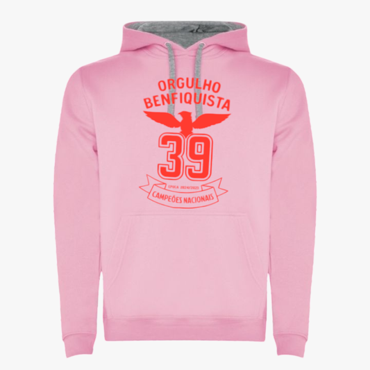 Benfica - Sweat-shirt com capuz - Rosa