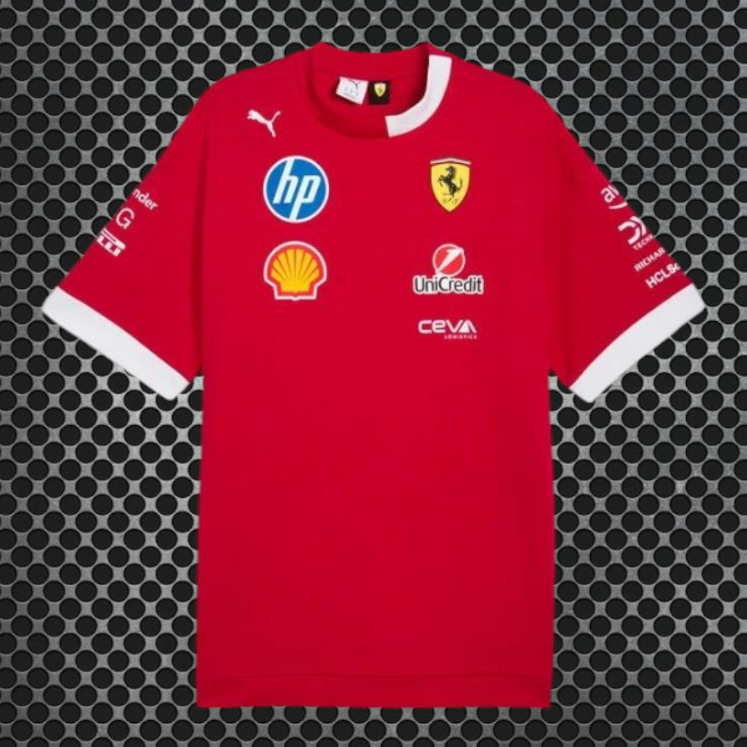 Scuderia Ferrari F1
Camisa grande PUMA GP de Miami 2025 para pilotos