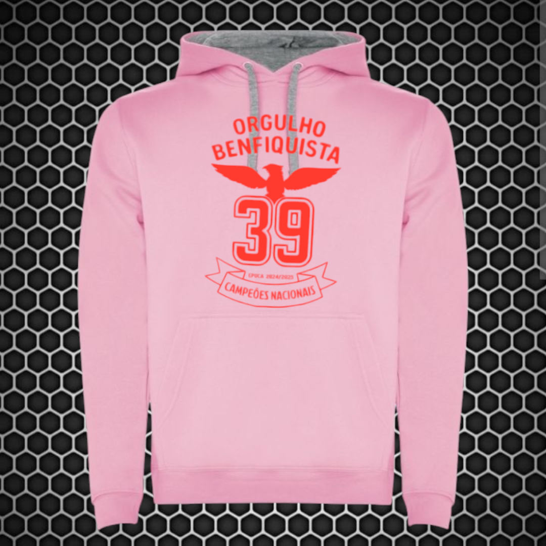 Benfica - Sweat-shirt com capuz - Rosa