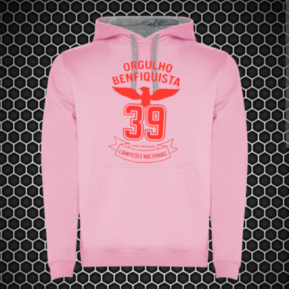 Benfica - Sweat-shirt com capuz - Rosa