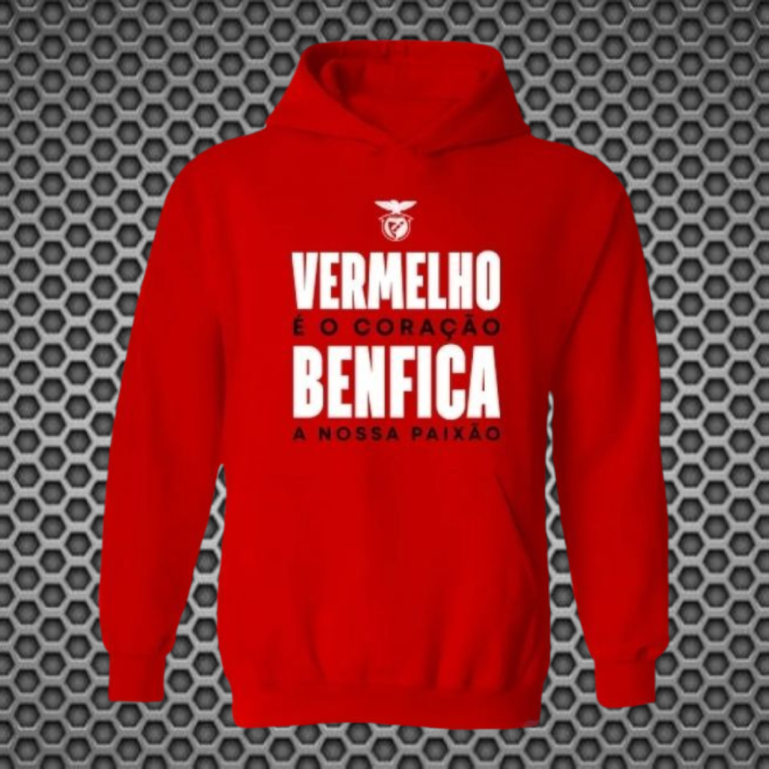 Benfica - Sweat-shirt com capuz - Vermelha