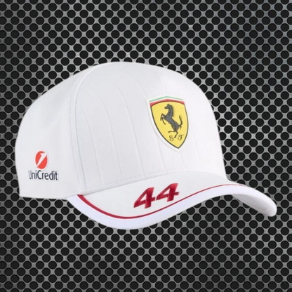 Scuderia Ferrari F1
Boné de piloto Lewis Hamilton do GP de Miami 2025 da PUMA