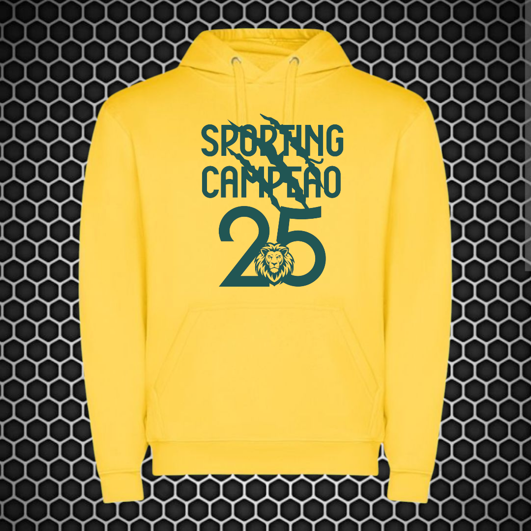 Sporting - Sweat-shirt com capuz - Amarela