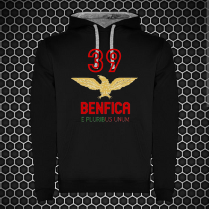Benfica - Sweat-shirt com capuz - Preta