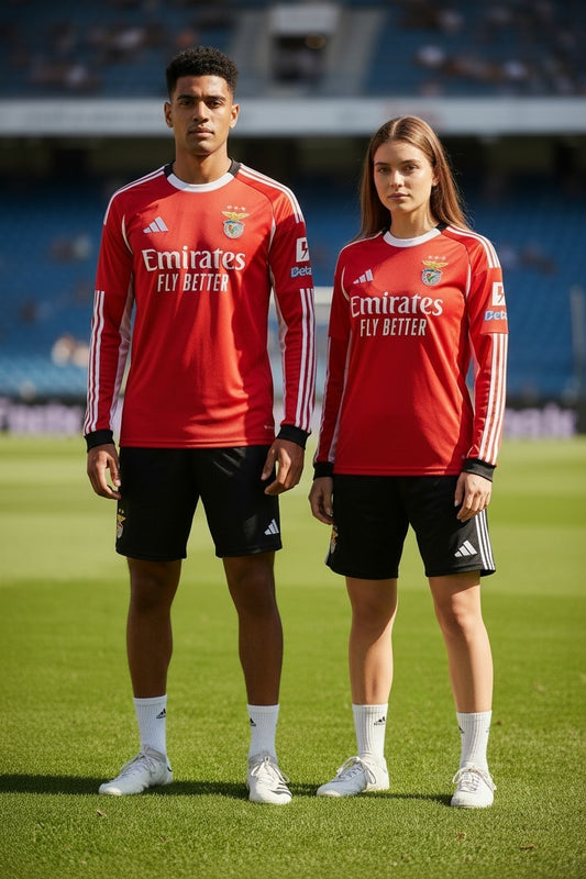 Benfica - Camisola principal manga longa 25/26