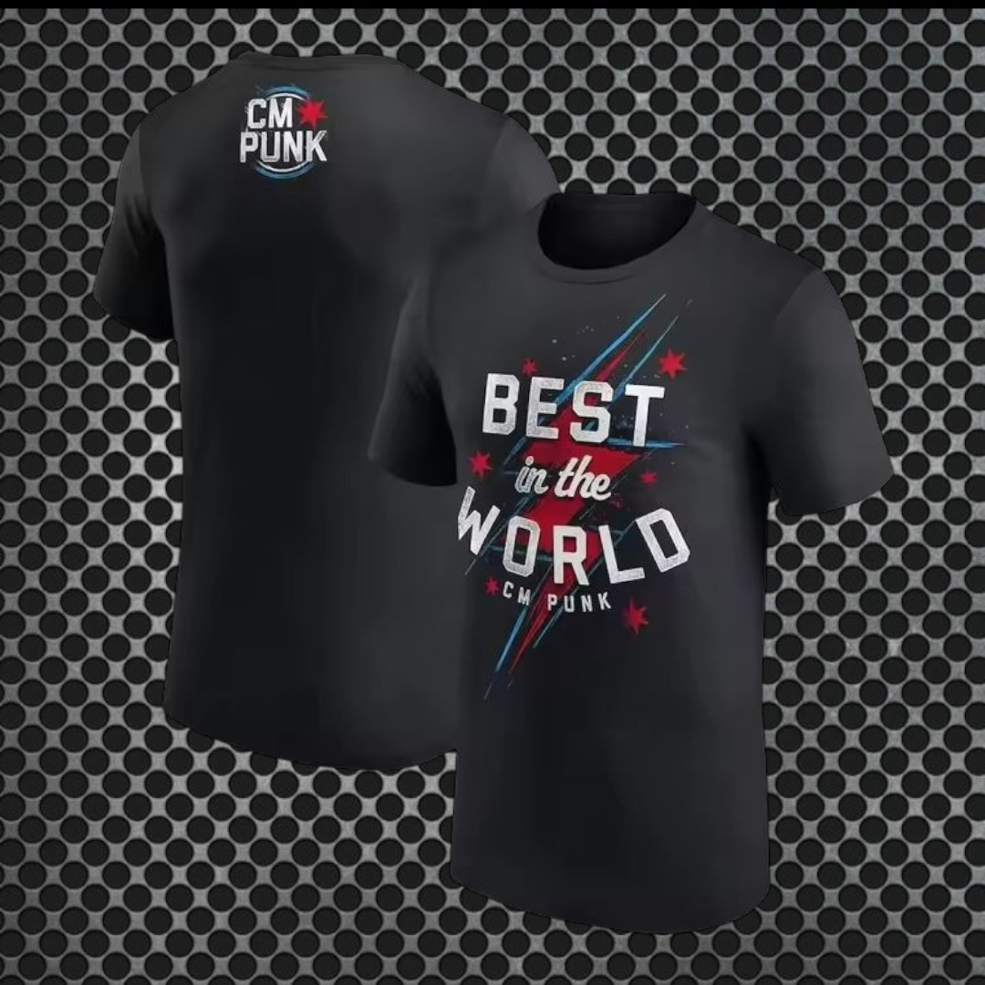 CM Punk - T-shirt Preta