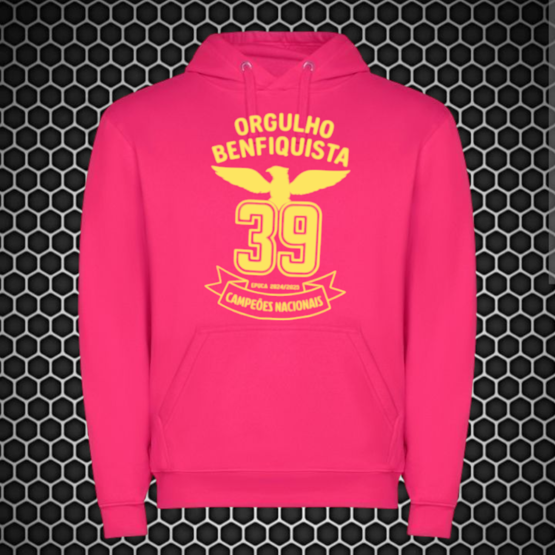 Benfica - Sweat-shirt com capuz - Rosa