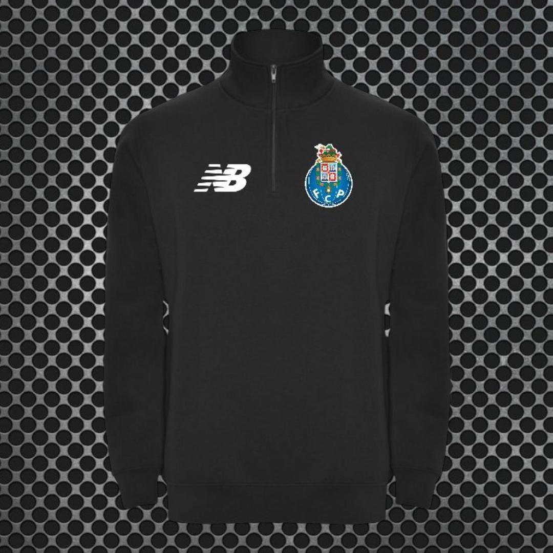 Porto - Sweat - Shirt com meio fecho e gola alta Ref. 1109 - 02