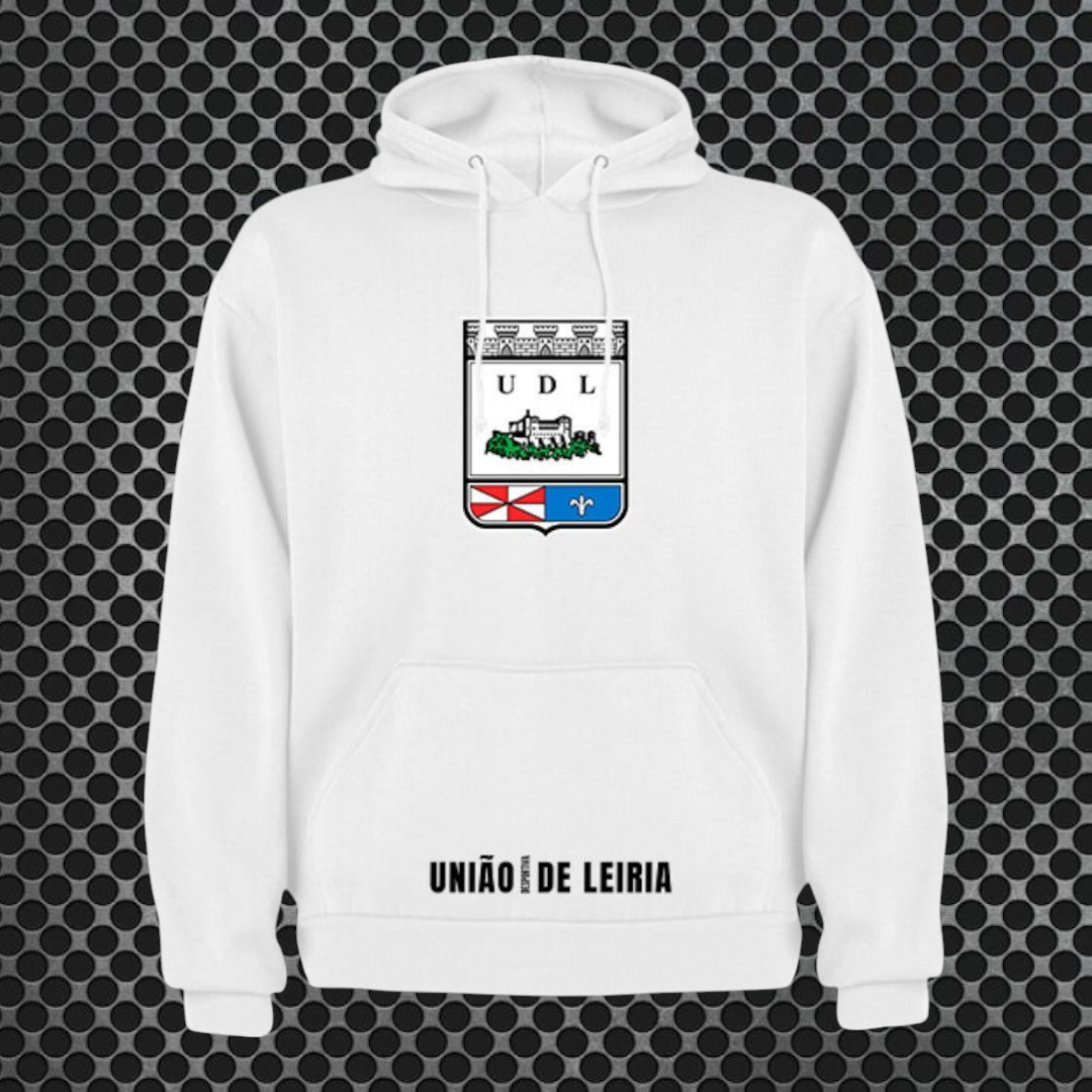 União de Leiria - Sweat-shirt com capuz - Branca