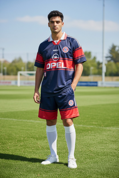 Bayern Munique - Kit retro Criança e Adulto 97/99