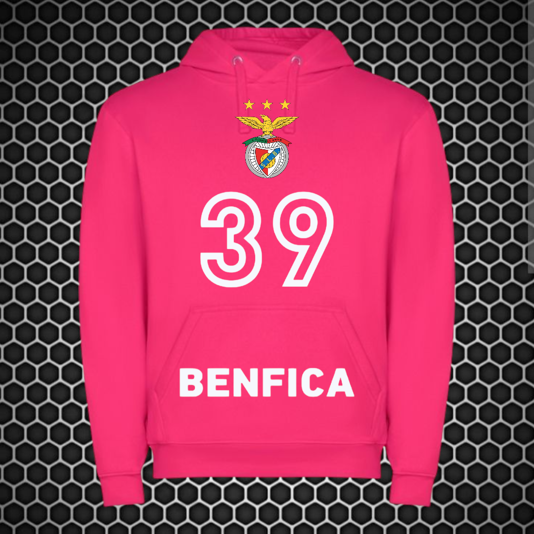 Benfica - Sweat-shirt com capuz - Rosa