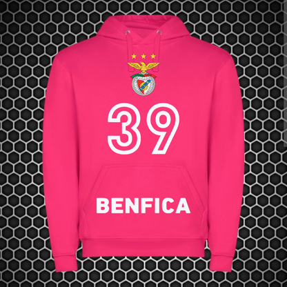 Benfica - Sweat-shirt com capuz - Rosa