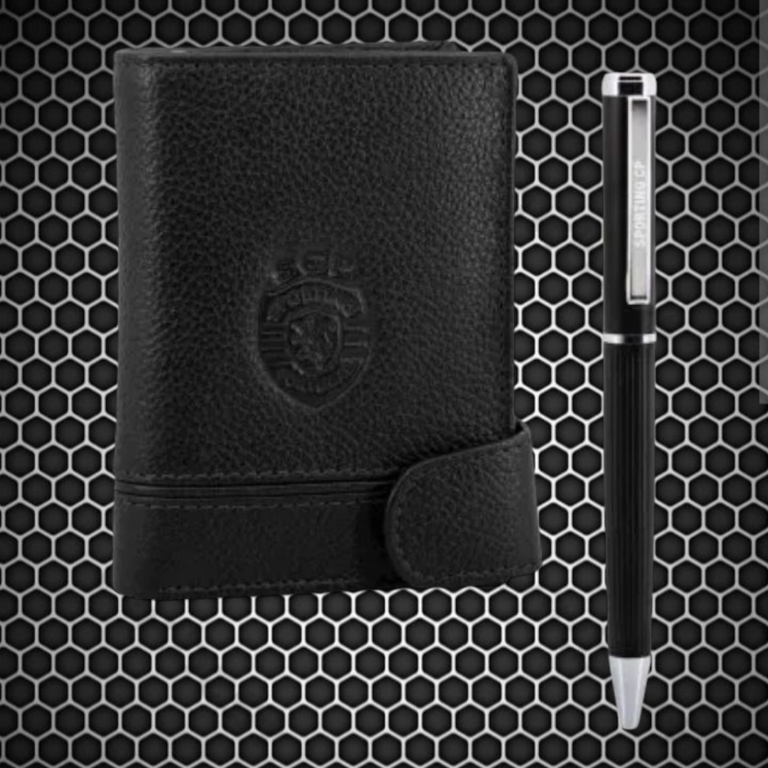 Sporting - Conjunto de Porta- cartões ejector + esferográfica