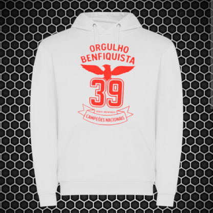 Benfica - Sweat-shirt com capuz - Branca