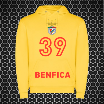 Benfica - Sweat-shirt com capuz - Amarela